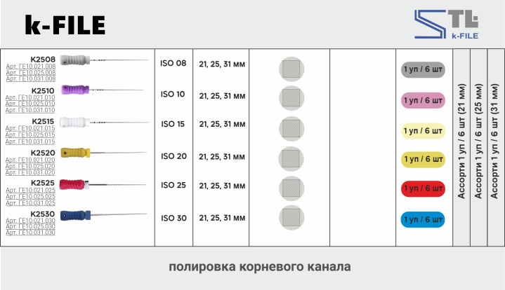 К-файл 21мм, №08 (6шт), Geosoft / Россия-Израиль